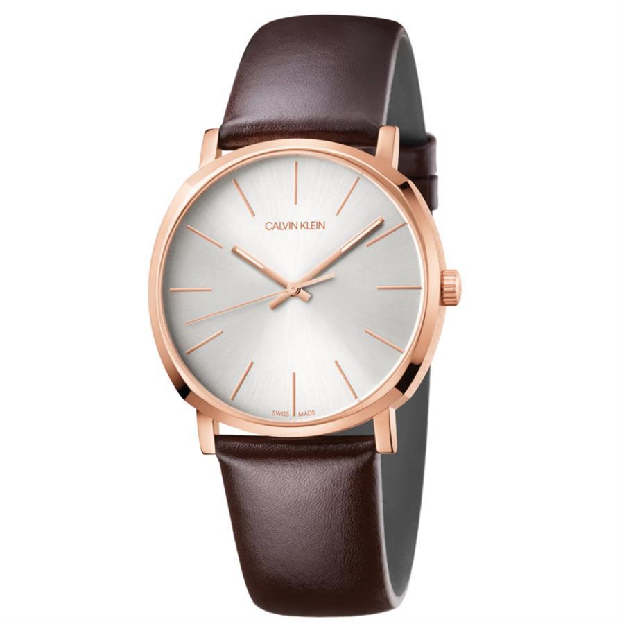 Calvin Klein K8Q316G6 Posh Quartz Silver Dial Brown Leather Men's Watch Calvin Klein K8Q316G6 Posh Quartz Silver Dial Brown Leather Men's Watch